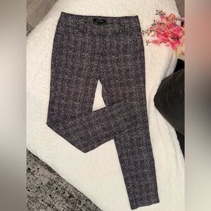 White House Black Market Black and White Pants